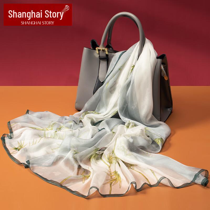 Shanghai Story 100% Mulberry Silk Scarf & Shawl