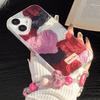 Bracelet Chain Painted Phone Case For iPhone 16 11 12 13 14 for 12 14 16 Pro 14 16 Pro Max Cute Pattern Hard Cover With Lanyard