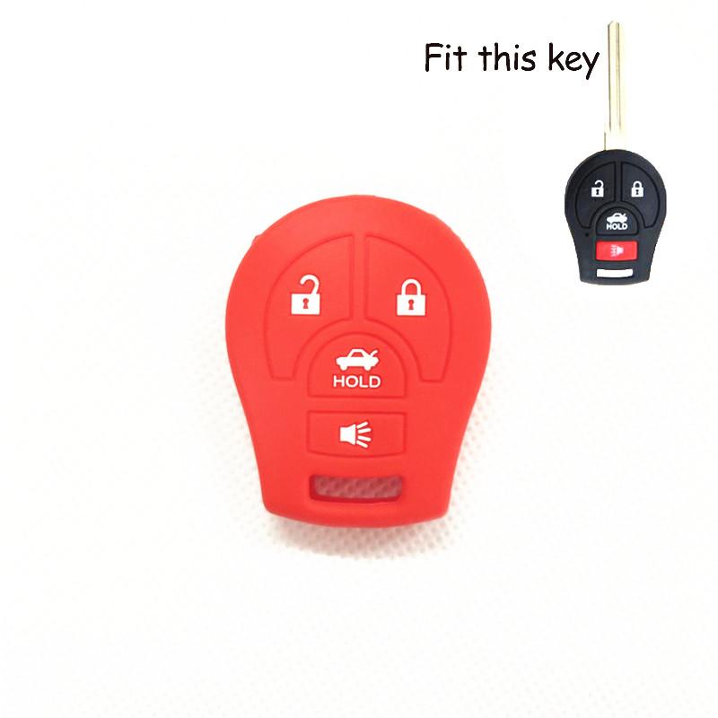 For Nissan Note Micra Juke Qashqai Tiida X-Trail Sentra 350Z Altima Cube Maxima Silicone Remote Key Case Fob Cover Skin Holder