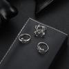 Elf Ring, Fashionable Personality Spider Peacock Animal Ring Combination 3-Piece Set For Women