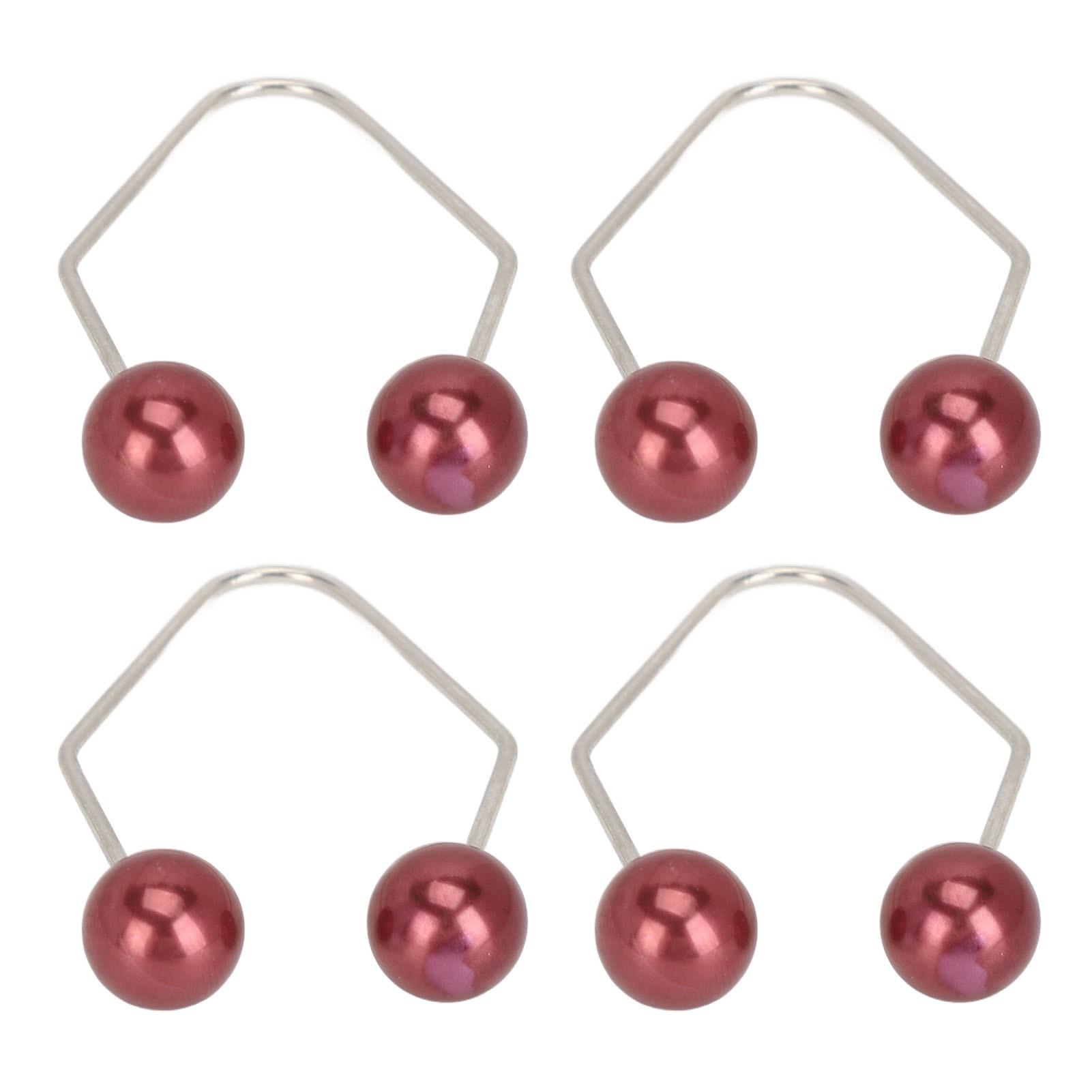 

2 Pairs Dimple Makers Create Dimples Stainless Steel Safe Effective Portable Dimple Trainer for Cheeks Wine Red вино красного