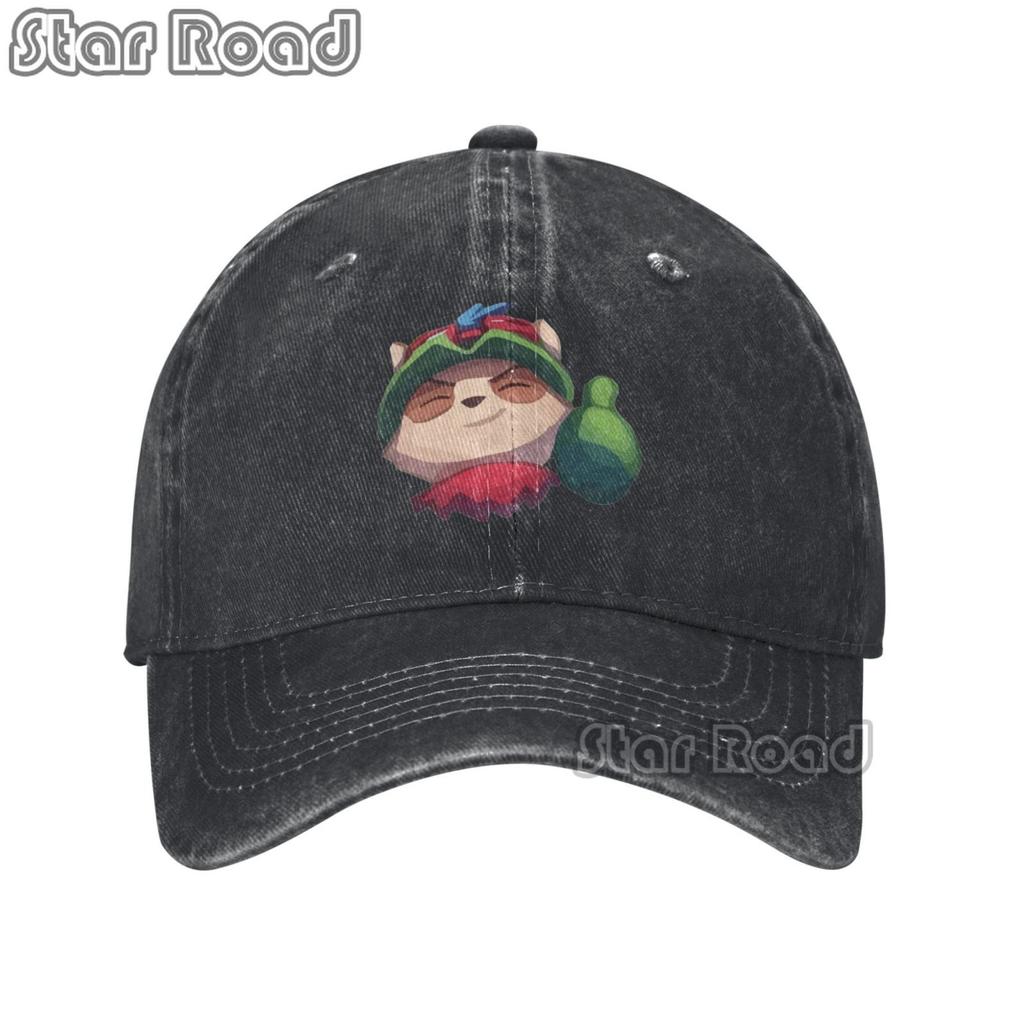 Funny Teemo Print logo Unisex Baseball Caps Peaked Cap League of Legends Game Sun Shade Hats for Unisex Women