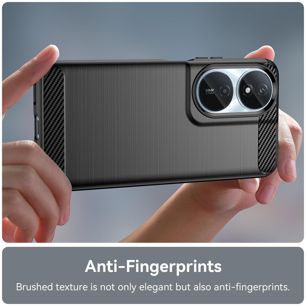 For Honor X7b 4G/Honor 90 Smart TPU Case Phone Cover Carbon Fiber Texture