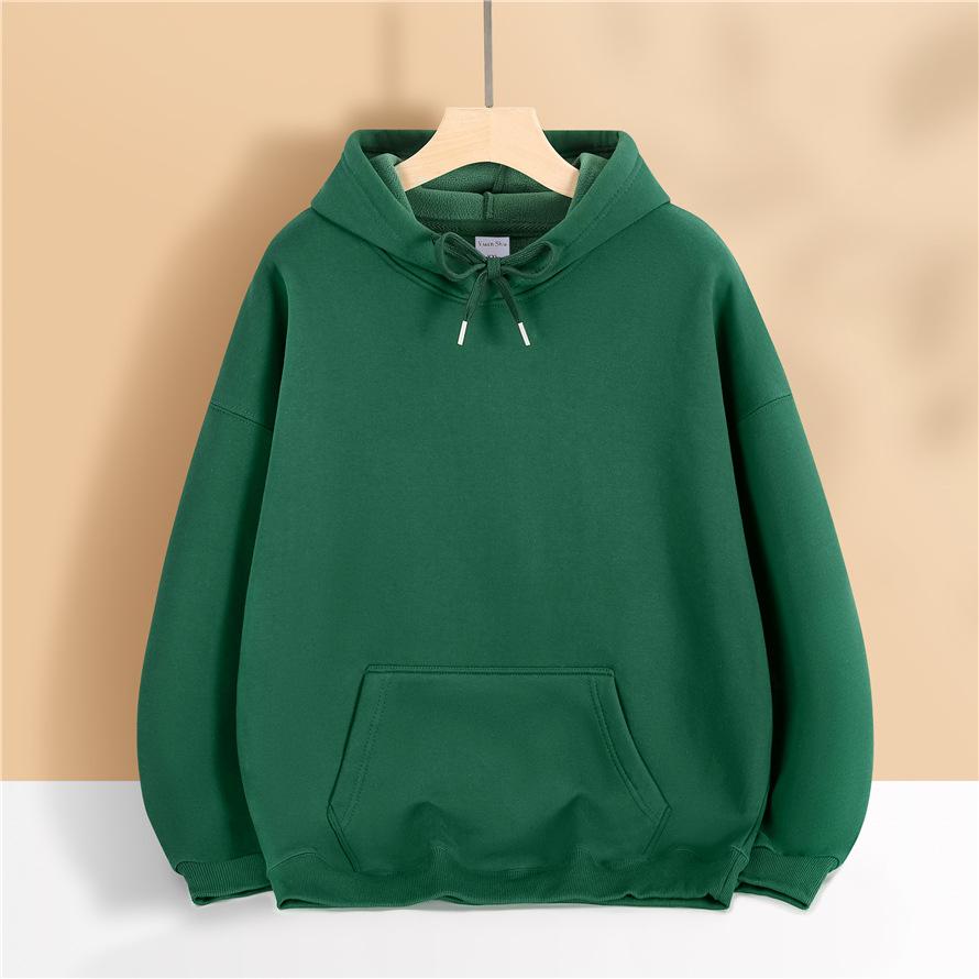 Autumn/Winter Pearl Series Fleece Hooded Dropped Shoulder Sweater, Casual Long Sleeved Couple Clothes,Trendy Brand  Unisex