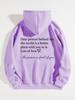 Plus Size XS-5XL European & American Drop Shoulder Hooded Sweatshirt