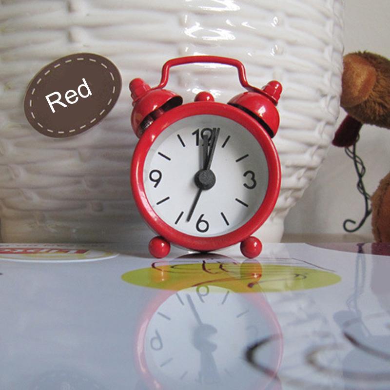 Reloj despertador portátil Retro para dormitorio de estudiantes y