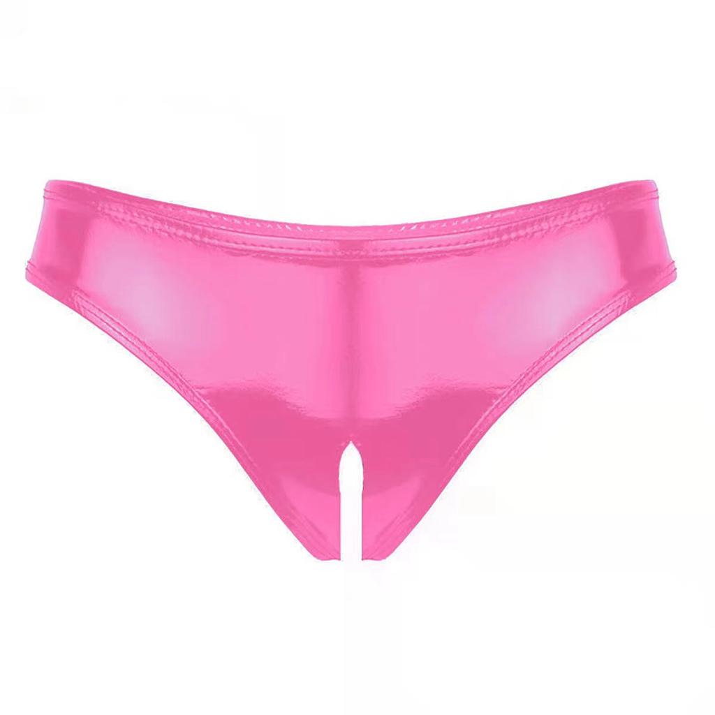 Women Sexy Opening Crotch Leather Shorts For Sex Erotic Porn Below Crotchless Underwear Glossy Wetlook Latex Mini Hot Pants