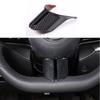 For Benz EQE EQS - ABS Carbon Fiber Steering Wheel Sheet Cover Trim 1PCS