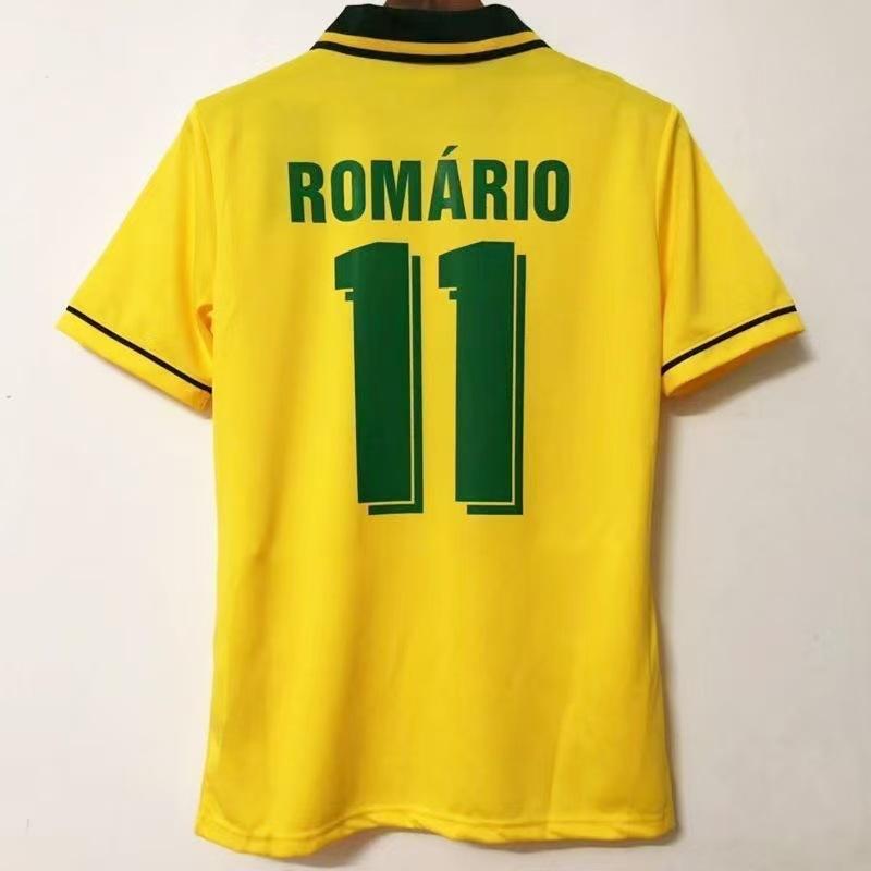 1994-04 Classic Retro Brazilian Jersey No. 9 and No. 10 Ronaldo Jersey Quick-drying Breathable Football Jersey