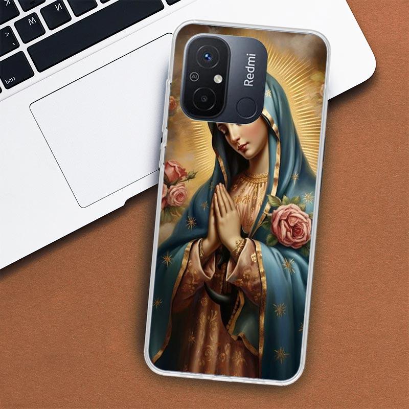 

Чехол для телефона Virgin De Guadalupe Virgen Mary для Xiaomi Redmi 12 12C 10 10C 10A 9T 9C 9A 9 8 8A 7 7A 6 6A K20 K30 K40 Pro S2 Funda Redmi 7A