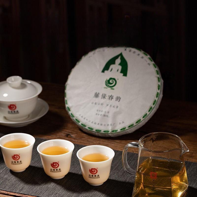 357g Rattan Spring Mengku Ancient Tree Teng Tiao Pu-erh Tea Green Tea