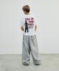 SCALLYWAG Summer Mega Wide Eyelet Training Pants [Grey]