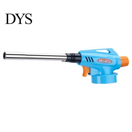 Gas Torch Igniter Jet Detachable Heat-resistant Windproof with Extended Tube Wide BBQ Application Food Baking Welding Adjustable Flame Home