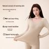 Fenteng Women's Lace-Trimmed Lamb Wool Thermal Underwear Set