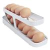 Rolldown Design Automatic Scrolling Egg Rack Double-layer Egg Basket Container  Kitchen Storage