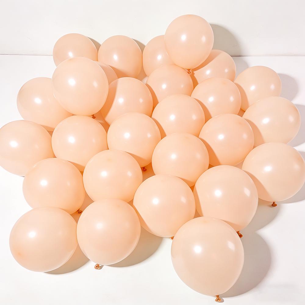 100Pcs 10Inch Pink Balloon Holiday Decoration Soft Light Balloons Happy Birthday Wedding Valentine'S Day New Year Decor Supplies