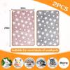 Guinea Pig Blanket, 2 Pack Warm Soft Coral Fleece Small Animal Blankets Washable Pet Cage Liners Sleep Mat Pad Cover for Rabbit Hamster Dog Cat