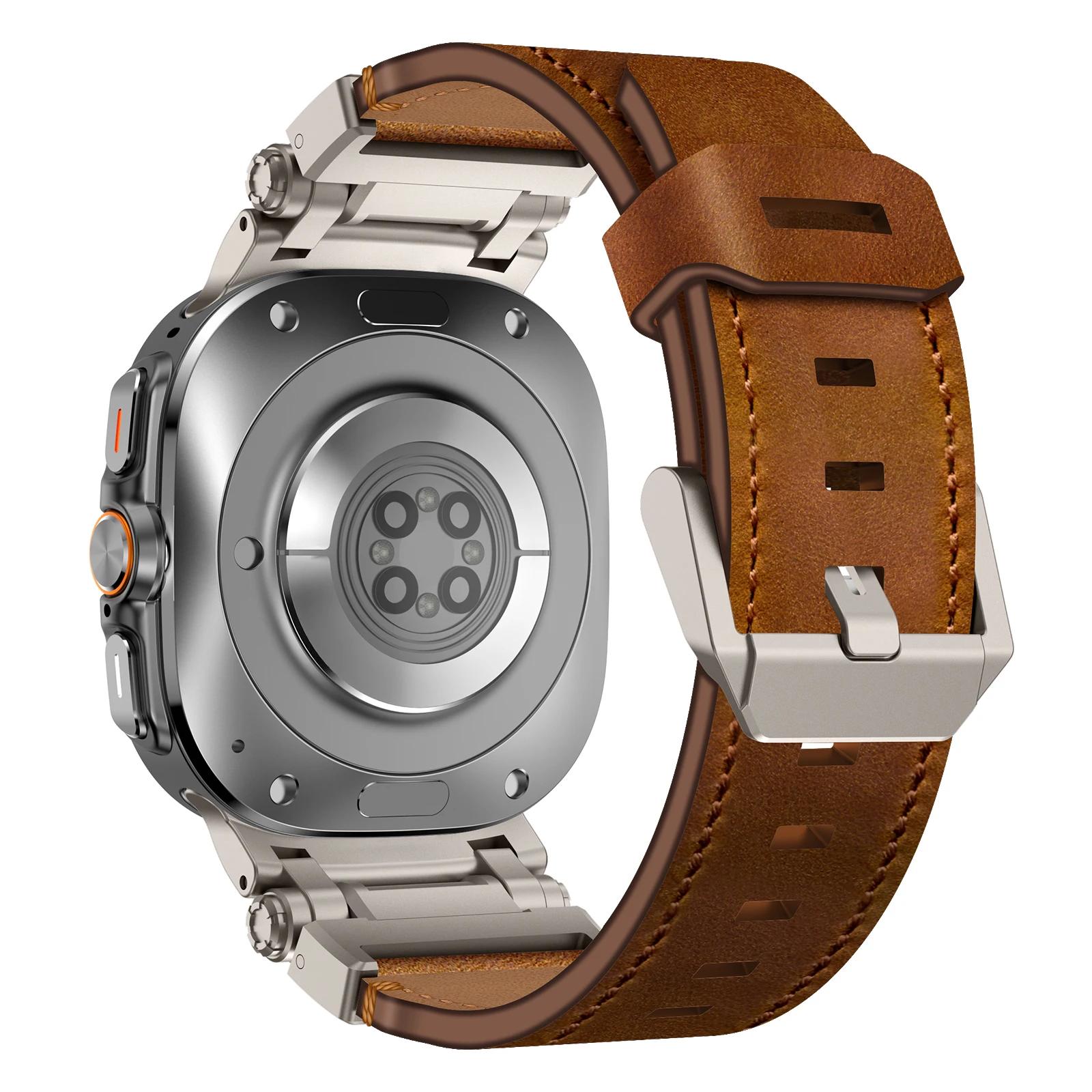 

Leather Luxury Bracelet for Samsung Galaxy Watch Ultra 47mm Business Band Sports Strap for GALAXY ULTRA 7 47mm NO Gaps Watchband Galaxy Ultra 47mm&Without box