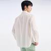 JOEONE Men's Linen Blend Long-Sleeve Shirt
