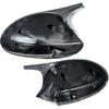 Carbon Fiber Pattern Side Mirror Cover Caps Compatible with BMW 2005-2008 E90 E91 / 2006-2009 E92 E93 PRE-LCI