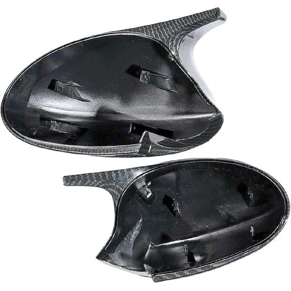 Carbon Fiber Pattern Side Mirror Cover Caps Compatible with BMW 2005-2008 E90 E91 / 2006-2009 E92 E93 PRE-LCI
