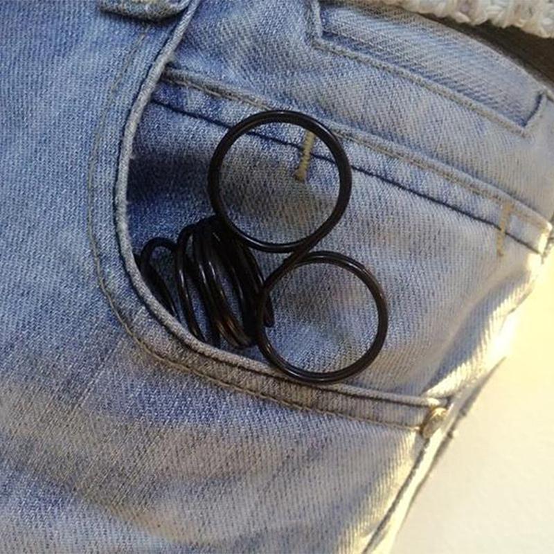 Portable Finger Strength Trainer Hand Exerciser Spring Finger Hand Grip Strengthener For Training Bag Pendant Keychain Sexy Look