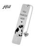 Funny Quote Bookmark Cute Cat Bookmark, Metal Page Marker with Creative Durable Quotes, Stainless Steel for Readers, Lover Gift Cartoon