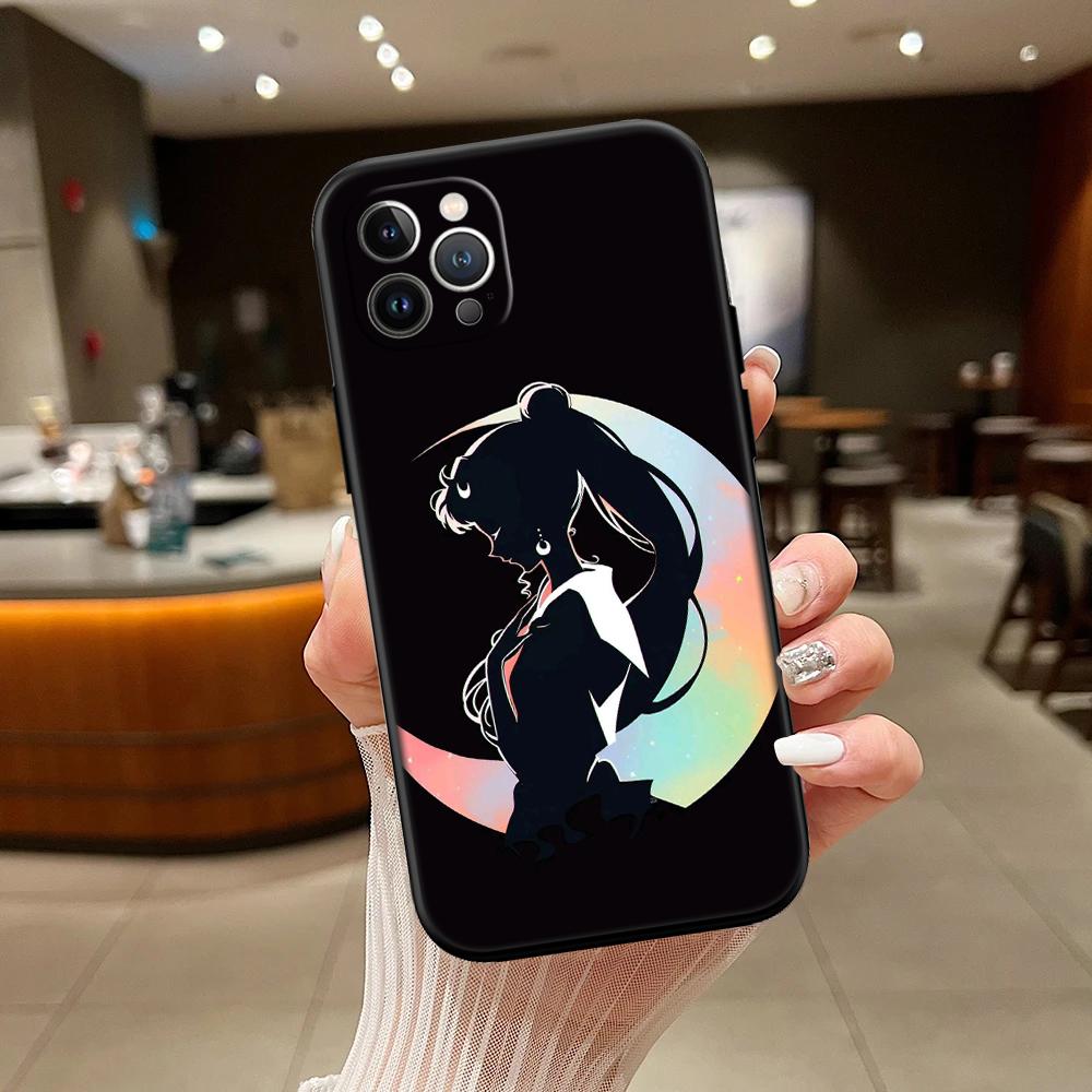 S-Sailors M-Moon Phone Case for Samsung Galaxy A11 A12 A13 A15 A52S A53 A55 A56 A70 A71 A72 A73 F06 F16 F56 S10 Plus S10e
