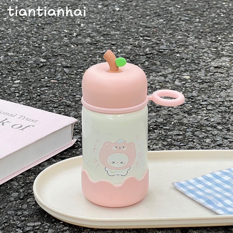 Cute Cartoon Mini Compact Cup Outdoor Portable Pocket Cup High Value Girls Thermos Cup School Essential Water Cup