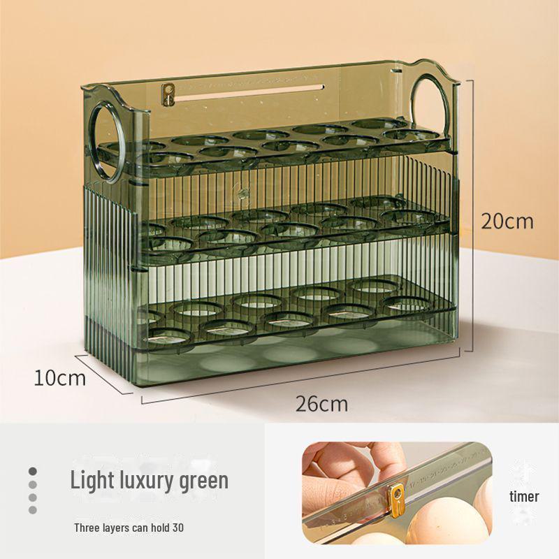 

Автоматический переворачивающийся ящик для хранения яиц для двери холодильника