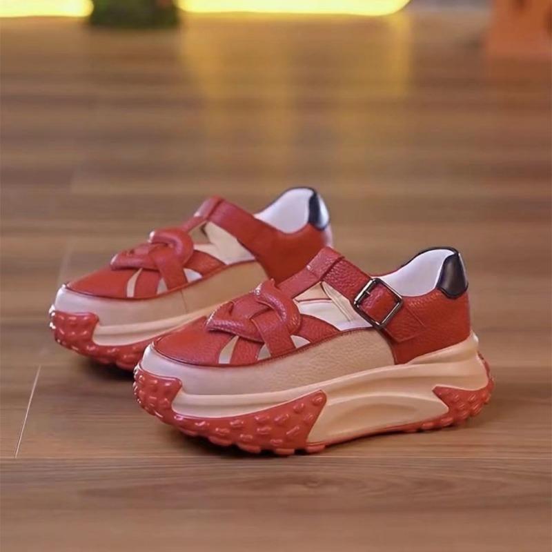 Thick Soled Anti Odor Dad Shoes, Breathable Casual Shoes, New Hollow Out Versatile Sandals for Women