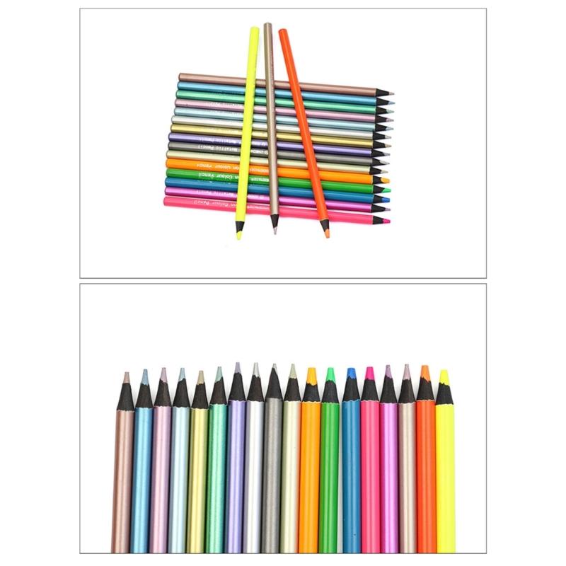 12/18/24 Color Art Supplies Metallic Colored Pencil Set Drawing Pencils Sketching Pencils Classroom for Adult