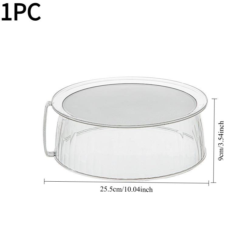 1PC microwave oven splash-proof cover, high temperature resistant bowl cover, household meal cover, food-grade plastic microwave oven heating cover