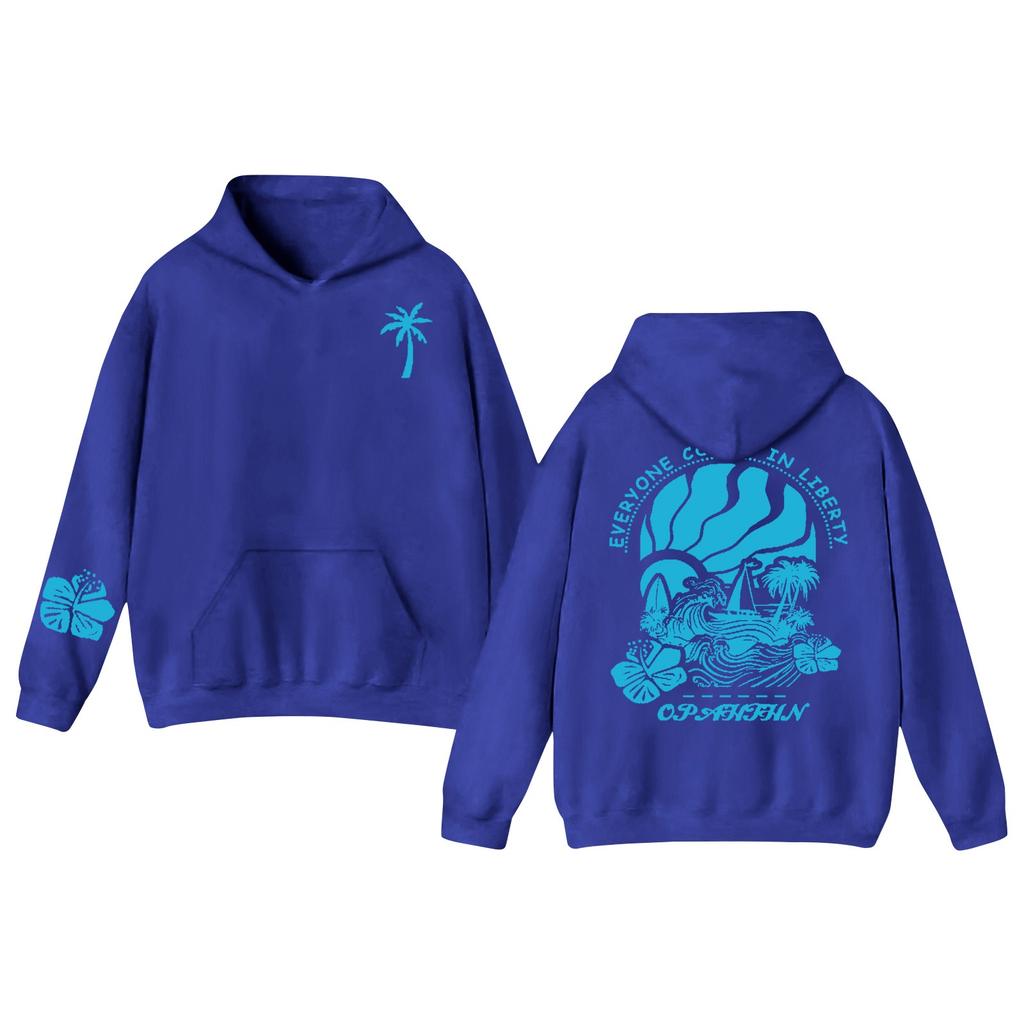 Children's Hooded Gradient Print Long-sleeved Sweatshirt Loose-fitting Women's Sweatshirts Sweatshirts