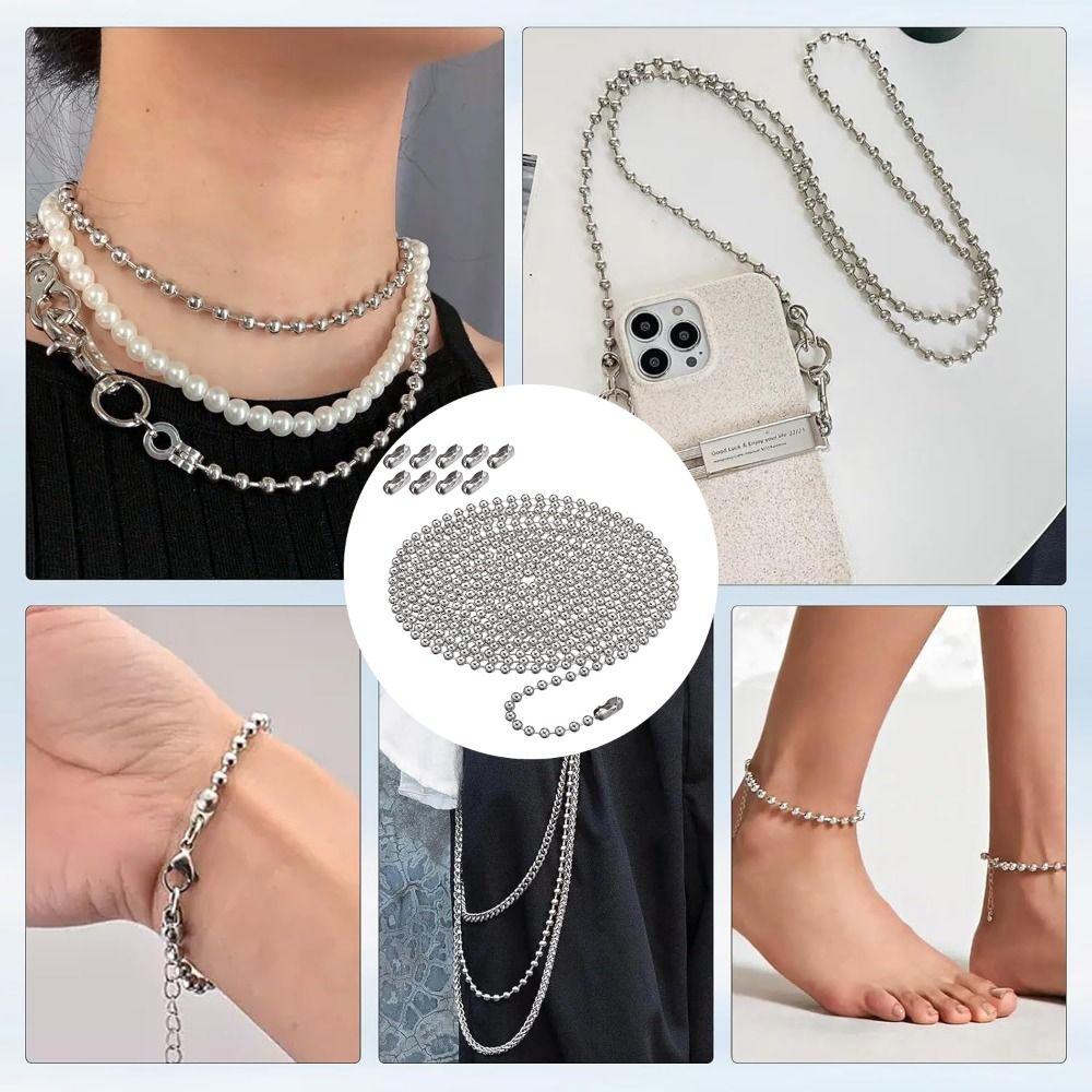 Adjustable Ceiling Fan Pull Chain DIY Fan Pull Chain Extension Bead Link Chain Necklace Hanging