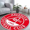 Aberdeen FC 1903 Stemma Area Tappeto Rotondo Tappetino Circolare Calcio Scozzese Tappeto Decorazione Casa Camera da Letto Tappeto per Sedia da Gaming Tifoso Sportivo