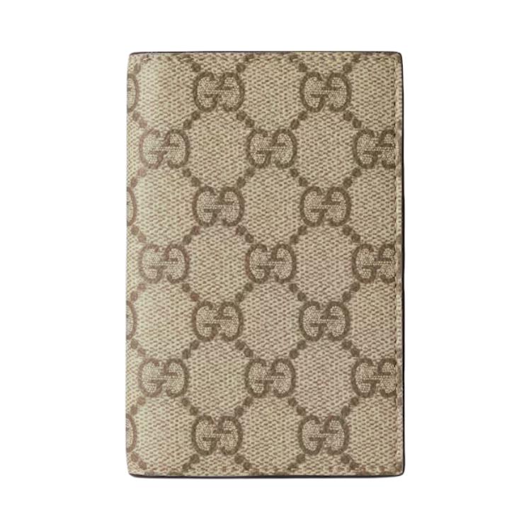 

Gucci GG Emblem Logo Print Flap Closure Coated Fabric Card Holder Men accessories Beige Dark-Brown 821209-FAED0-9786 Gift Set(Basic Set+Box+Shopping Bag)