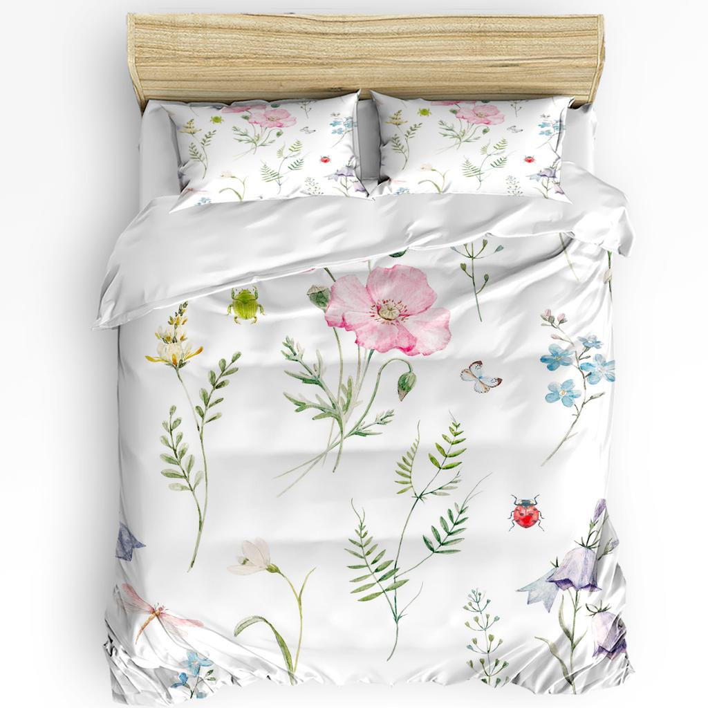 Insects Scarabs Beetles Duvet Cover Bed Bedding Set For Double Home Textile Quilt Cover Pillowcases Bedroom Bedding Set No Sheet