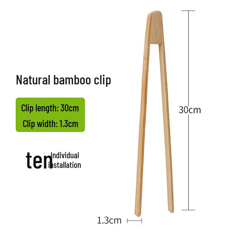 Carbonized Bamboo Food Tongs