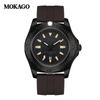 Mokaga Men's High-End Waterproof Quartz Watch with Simple Calendar & Luminous Stripe Markers