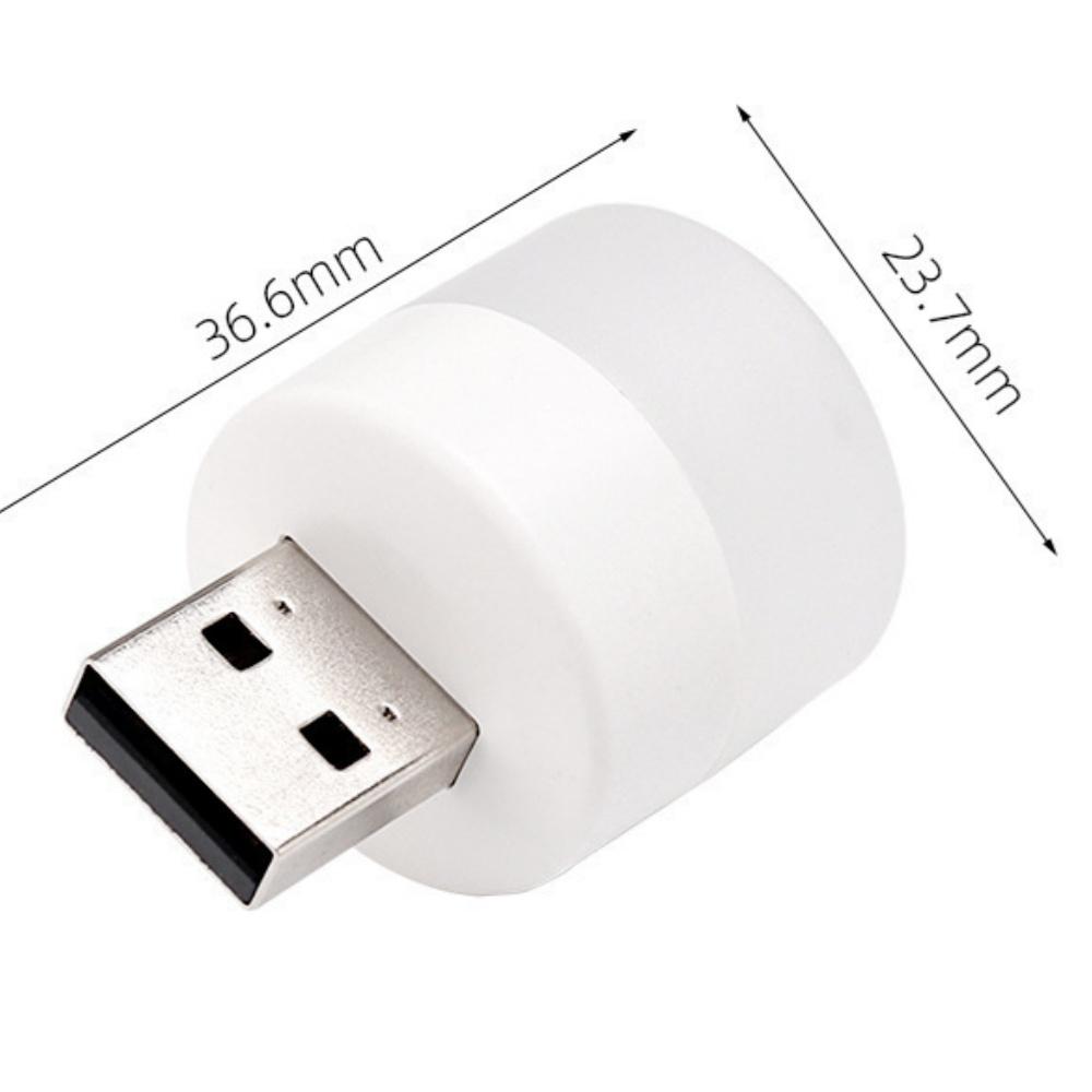 USB Night Light Mini LED Night Light USB Plug Lamp Power Bank Charging USB Book Lights Small Round Reading Eye Protection Lamps