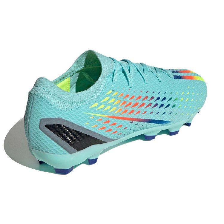 Adidas X Speedportal.3 Round Head Comfortable Turf AG HG Artificial Grass Non-Slip Wear-Resistant Soccer Shoes Men Soccer Shoes Blue Yellow GW8479