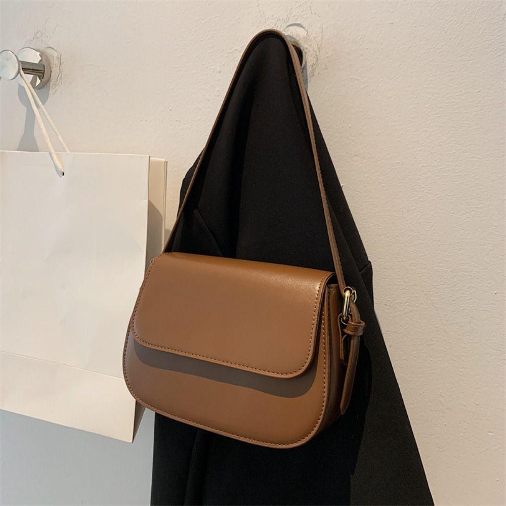 Korean Style Flap Crossbody Shoulder Bag Square Women Crossbody Bag Fashion PU Shoulder Bag  Ladies