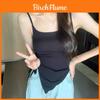 Basic Dress Womens Summer Offshoulder Tank Top With Tie Design For Casual Wear