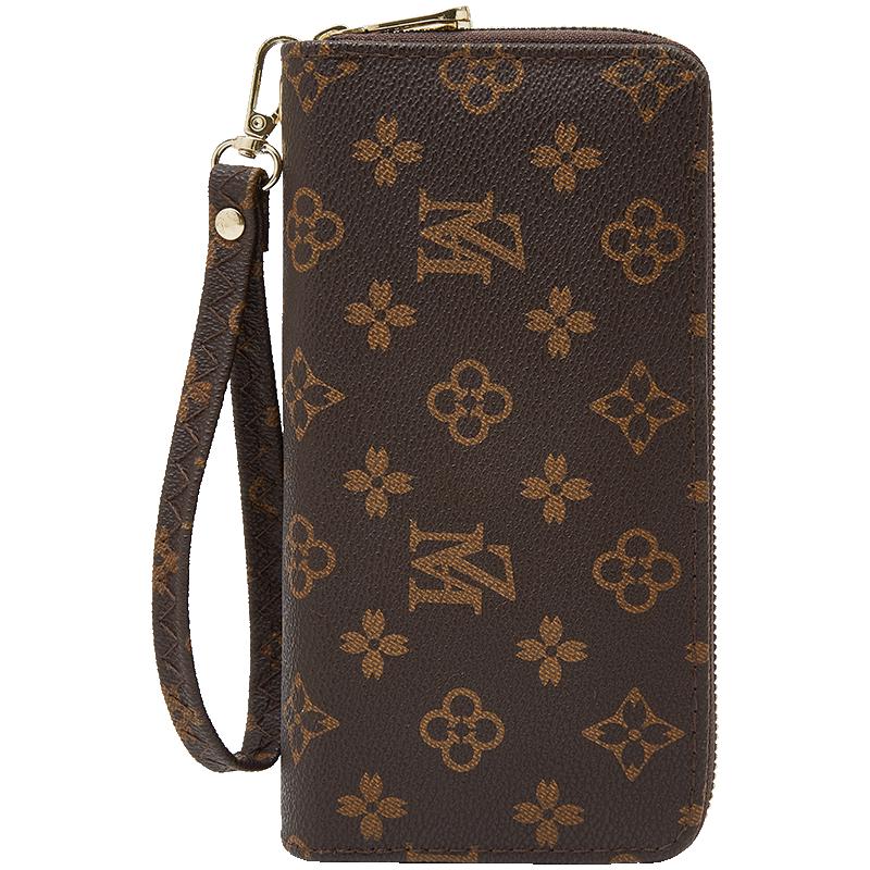 Laorentou Women s Retro Long Wallet with Card Holder
