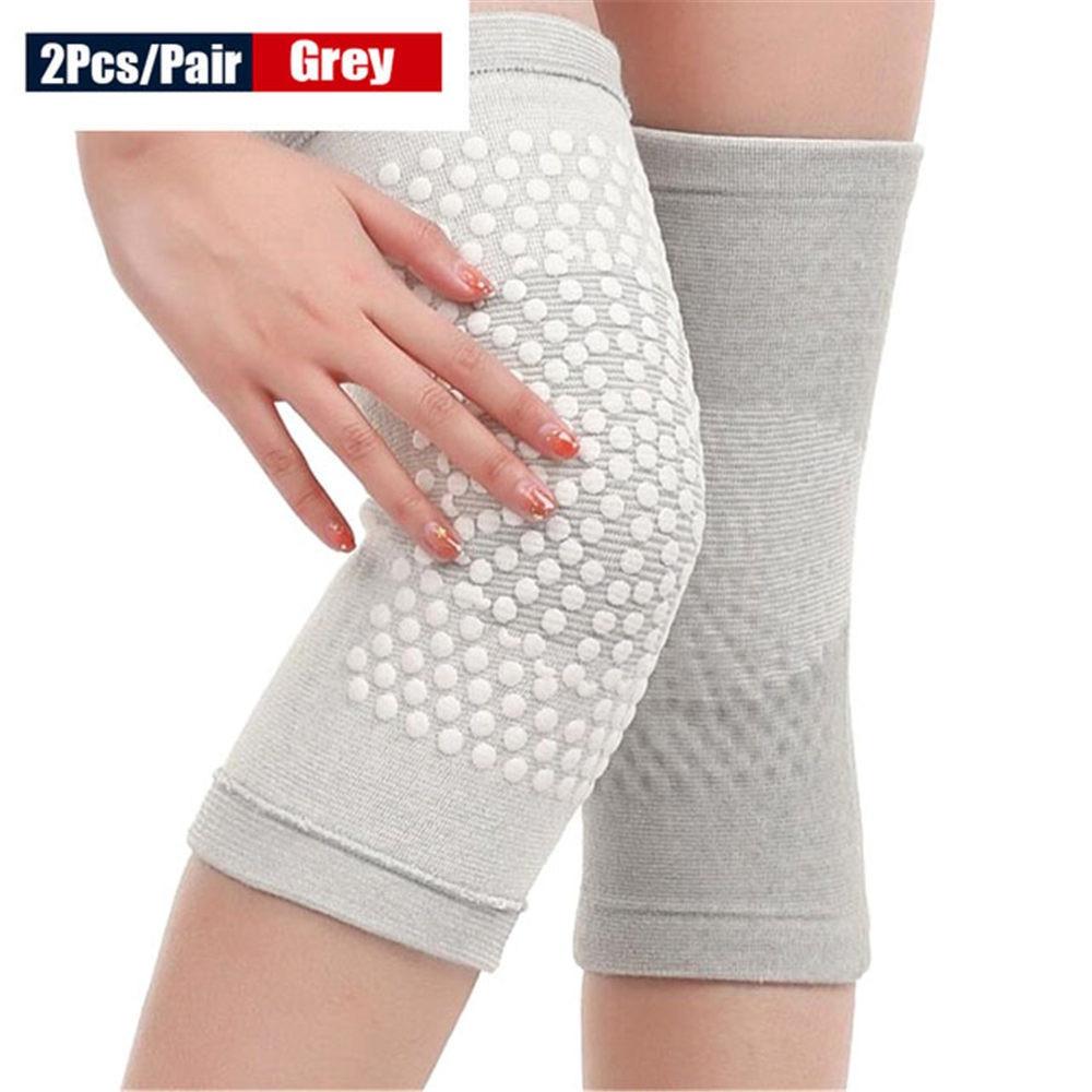 1Pair Self Heating Support Knee Pad Knee Brace Warm for Arthritis Joint Pain Relief Injury Recovery Belt Knee Massager Leg Warmer