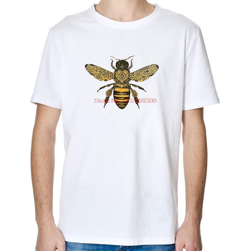 Bee Drawing Moth Insect Tattoo Graphic T Shirts Summer Fashion Tees Tops Cotton New Shirts And TShirts Unisex Print T Shirt
