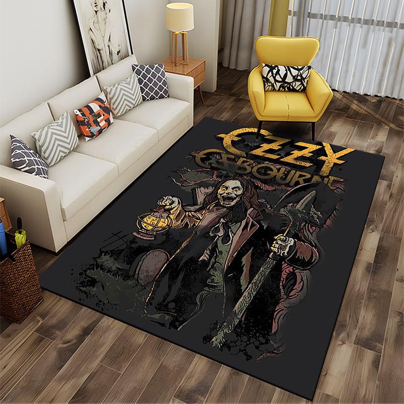 Ozzy Osbourne Gothic Artwork suitable as a non-slip mat for the living room or bedroom sofa