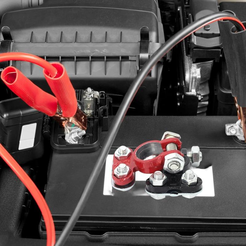 2Pcs Car Battery Terminal Connectors Car Battery Terminal Positive Negative Battery Connectors for RV Accessories Automotive