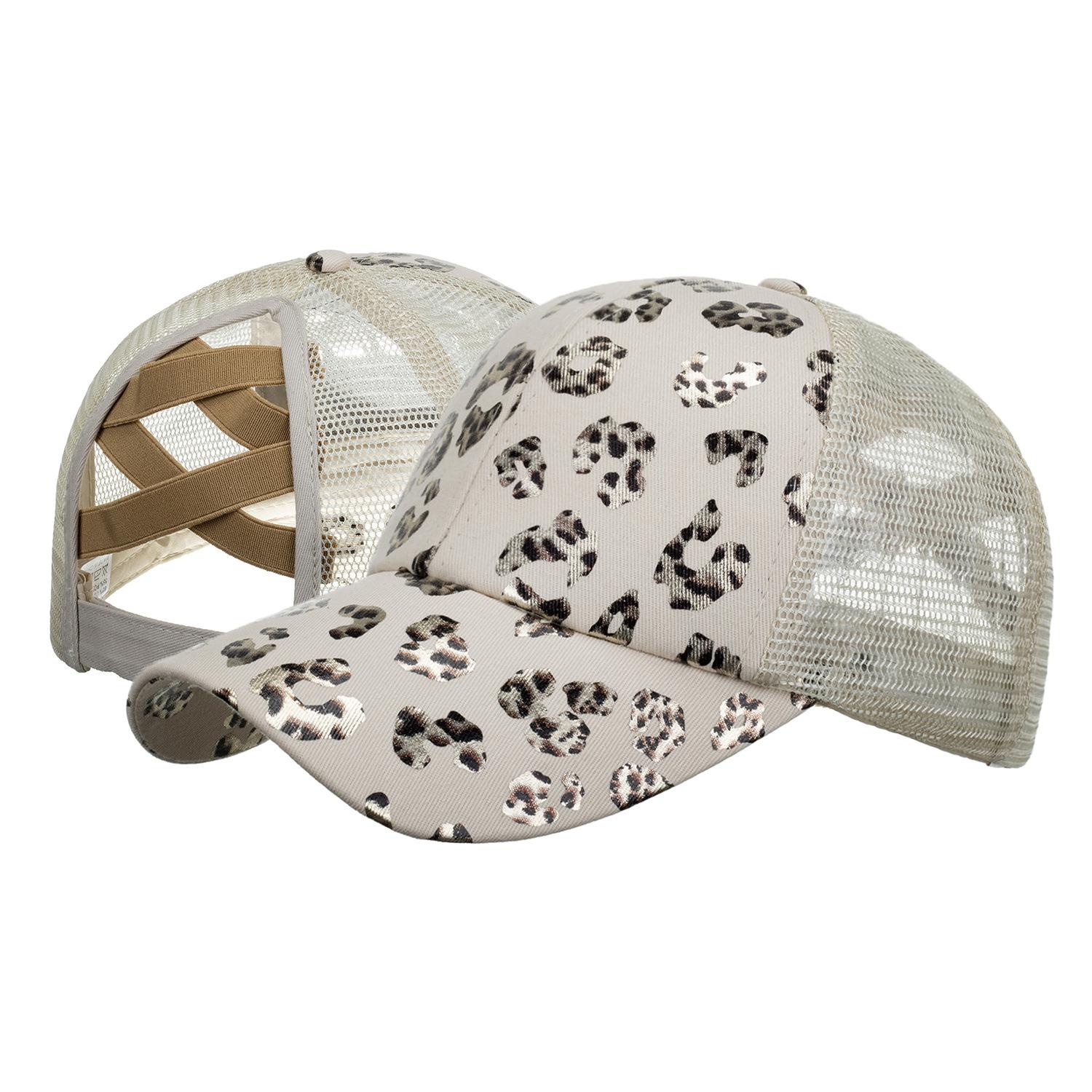 

EAY новая бейсболка с леопардовым принтом и бронзовым отливом, женская шляпа от солнца бежевый